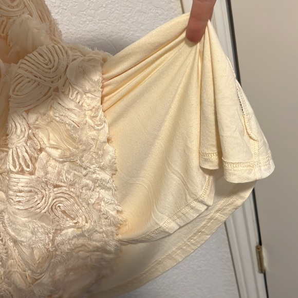 Anthropologie Delicate Cream Skirt - Picture 4 of 7